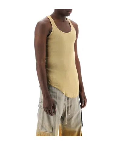 Rick Owens Drkshdw Round-necked Vest In Yellow