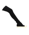 Rick Owens Drkshdw Round Toe Boots In Black