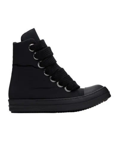 Rick Owens Drkshdw Round Toe High Top Casual Shoes In Black