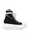 Rick Owens Drkshdw High-top Sneakers With Chunky Contrast Sole In Black
