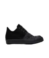 Rick Owens Drkshdw Black Hollywood Hustler Low Sneaks Sneakers In Black