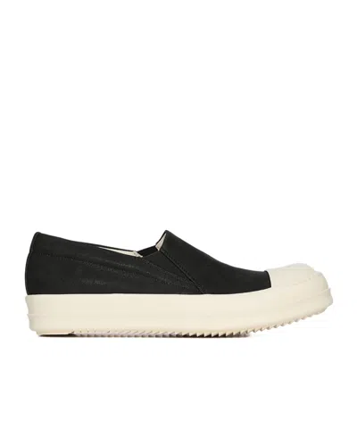 Rick Owens Drkshdw Round Toe Low-top Casual Shoes In White