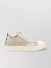 Rick Owens Drkshdw Round Toe Low Top Sneakers