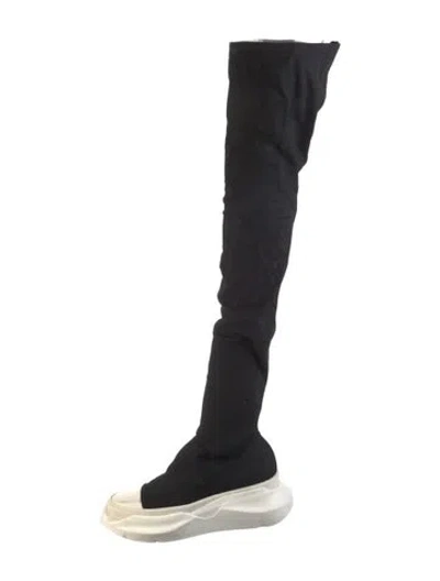 Pre-owned Rick Owens Drkshdw Rubber Rain Boots In Black