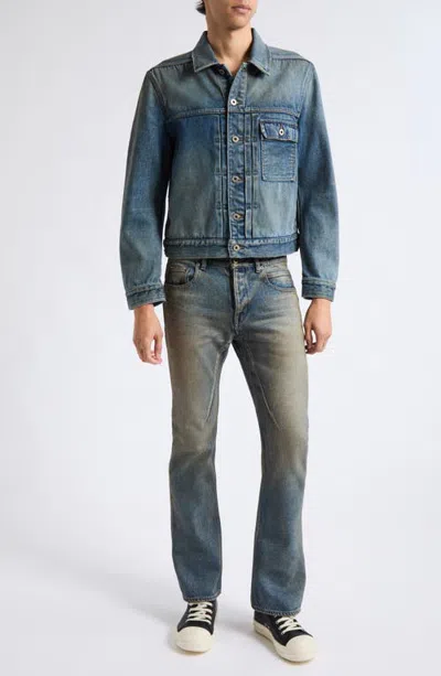 Rick Owens Drkshdw Ryder Bootcut Jeans In Blue