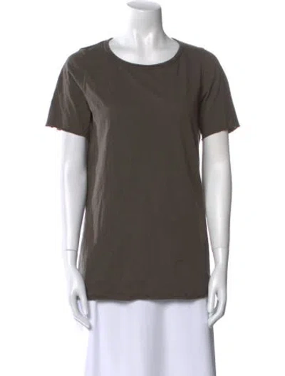 Pre-owned Rick Owens Drkshdw Scoop Neck Short Sleeve T-shirt In Gray