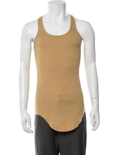 Pre-owned Rick Owens Drkshdw Scoop Neck Sleeveless Tank In Neutrals