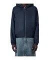 Rick Owens Drkshdw Sealed Winbreaker Jacket In Blue