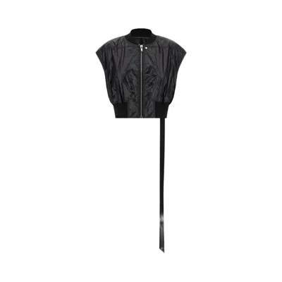 Pre-owned Rick Owens Drkshdw Senza Maniche Tatlin Bomber 'black' | Women's Size S