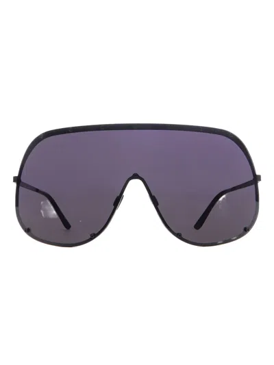 Rick Owens Drkshdw Shield-frame Sunglasses In Blue
