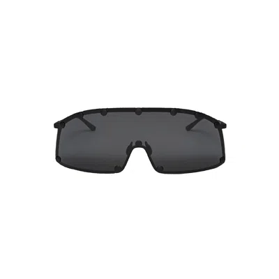 Rick Owens Drkshdw Shielding Sunglasses In Black Temple