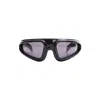 Rick Owens Drkshdw Shiny Ride Sunglasses In Black