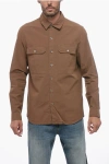 Rick Owens Drkshdw Shirt With Iconic Logoed Ribbon