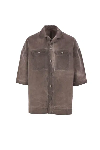 Rick Owens Drkshdw Shirts In Brown