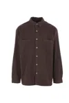 Rick Owens Drkshdw Darkshadow Jumbo Overshirt In Brown