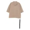 Rick Owens Drkshdw Double-pocket Short-sleeve Shirt In Neutral