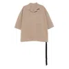 Rick Owens Drkshdw Double-pocket Short-sleeve Shirt In Neutral