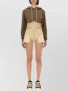 Rick Owens Drkshdw Short Hooded Drawstring Knitwear
