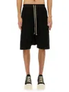 Rick Owens Drkshdw Drkshdw By Rick Owens Man Shorts & Bermuda Shorts Black Size M Cotton, Elastane In Black