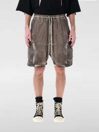Rick Owens Drkshdw Bauhaus Drawstring Shorts In Brown