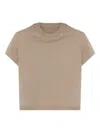Rick Owens Drkshdw Short-sleeve Patch-pocket T-shirt In Brown