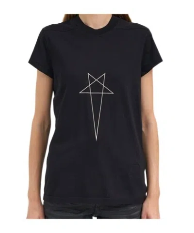 Rick Owens Drkshdw Short Sleeve T-shirt In Black