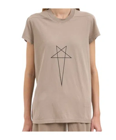 Rick Owens Drkshdw Short Sleeve T-shirt In Gray
