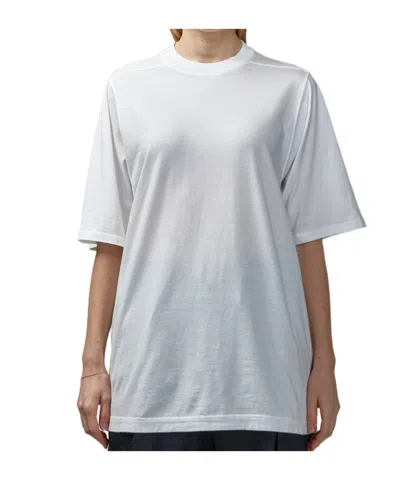 Rick Owens Drkshdw Short Sleeve T-shirt In Milk Color