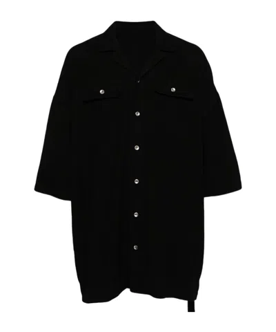 Rick Owens Drkshdw Short-sleeved Shirt In Black