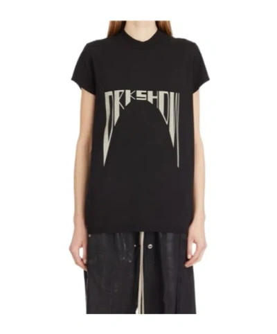 Rick Owens Drkshdw Short-sleeved T-shirt In 908 Black/pearl