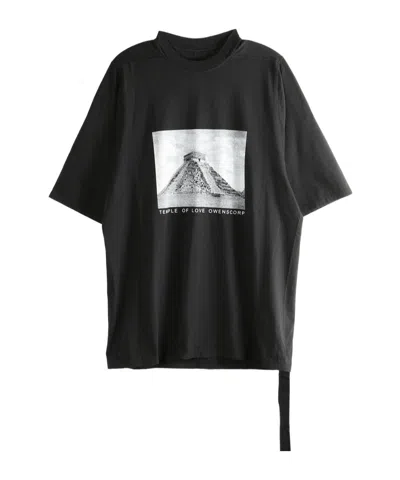 Rick Owens Drkshdw Print-detail Short-sleeve T-shirt In Black