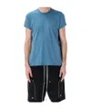 Rick Owens Drkshdw Level Short-sleeve Crew-neck T-shirt In Blue