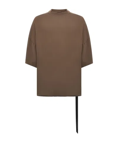 Rick Owens Drkshdw Short-sleeved T-shirt In Brown
