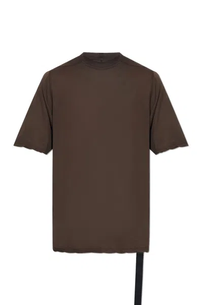 Rick Owens Drkshdw Short-sleeved T-shirt In Brown