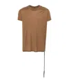 Rick Owens Drkshdw Small Level Organic-cotton T-shirt In Brown