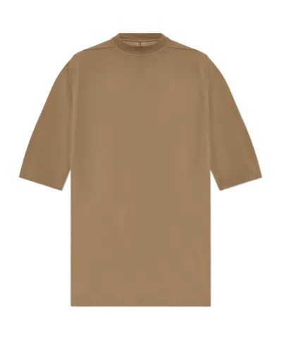 Rick Owens Drkshdw Short-sleeved T-shirt In Brown