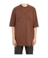 Rick Owens Drkshdw Short-sleeved T-shirt In Brown