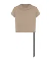 Rick Owens Drkshdw Short-sleeve Patch-pocket T-shirt In Brown