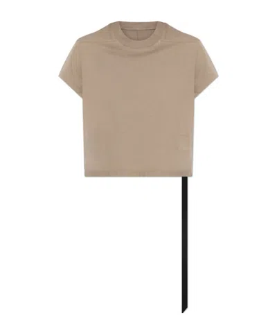 Rick Owens Drkshdw Short-sleeve Patch-pocket T-shirt In Brown