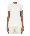 Rick Owens Drkshdw Short-sleeved T-shirt In White