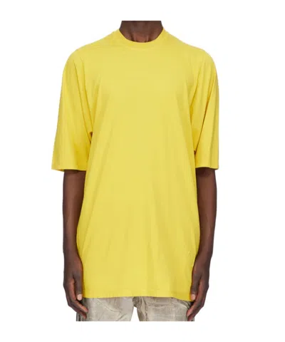Rick Owens Drkshdw Short-sleeved T-shirt In Yellow
