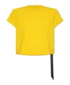 Rick Owens Drkshdw Short-sleeve Crew-neck T-shirt In Yellow
