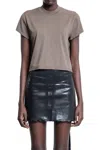 Rick Owens Drkshdw Hollywood Livello Piccolo Tagliato T In Brown