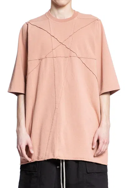 Rick Owens Drkshdw Short Sleeves In Pink