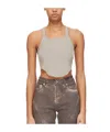 Rick Owens Drkshdw Short Vest In Nude