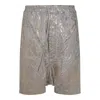 Rick Owens Drkshdw Gold Hollywood Drawstring Pods Denim Shorts