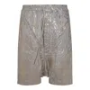 Rick Owens Drkshdw Gold Hollywood Drawstring Pods Denim Shorts