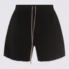 Rick Owens Drkshdw Frayed-hem Drawstring Shorts In Black
