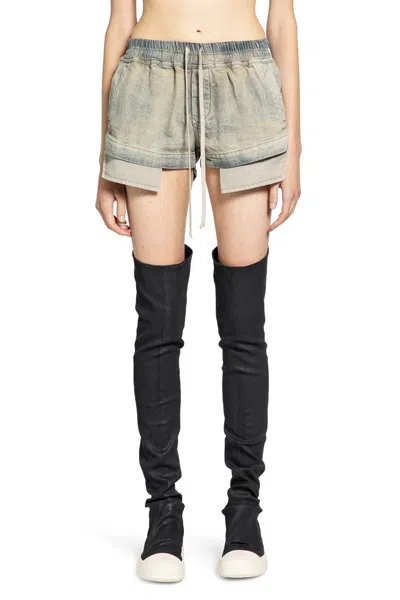 Rick Owens Drkshdw Shorts In Blue