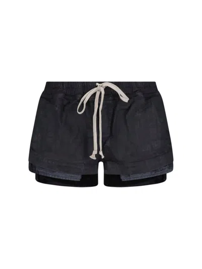 Rick Owens Drkshdw Shorts "fox Boxer" In Black
